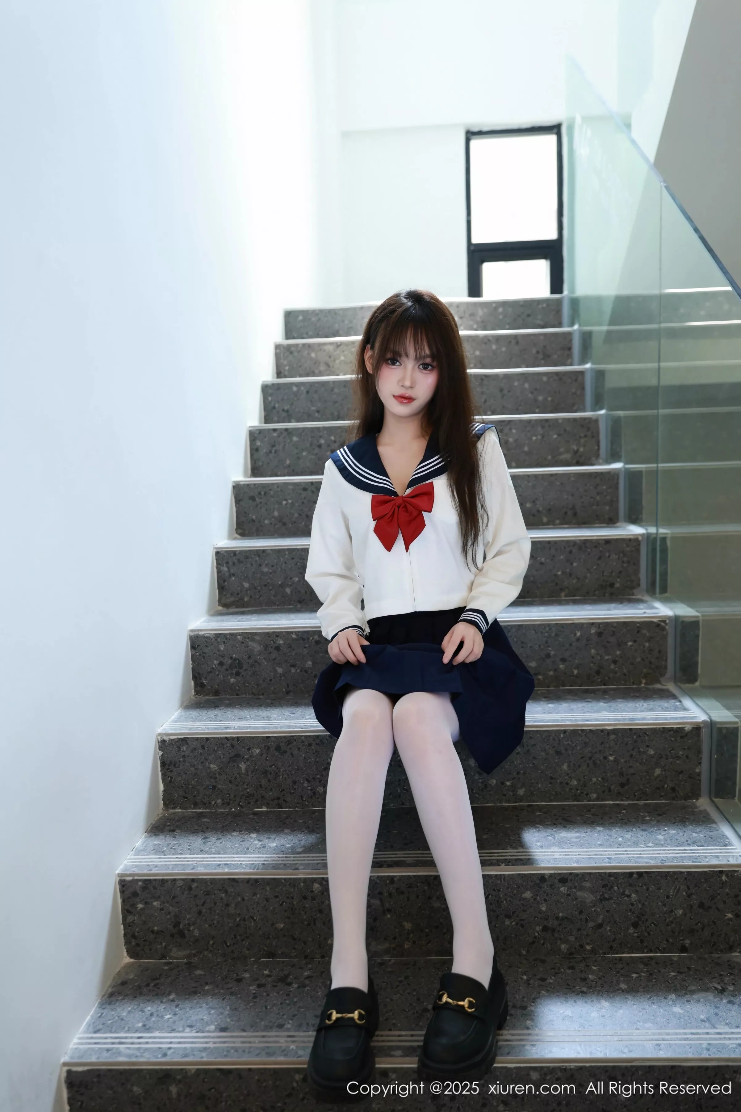 糯咪性感JK制服配超薄白丝袜秀曼妙身姿撩人绝美写真88P 3