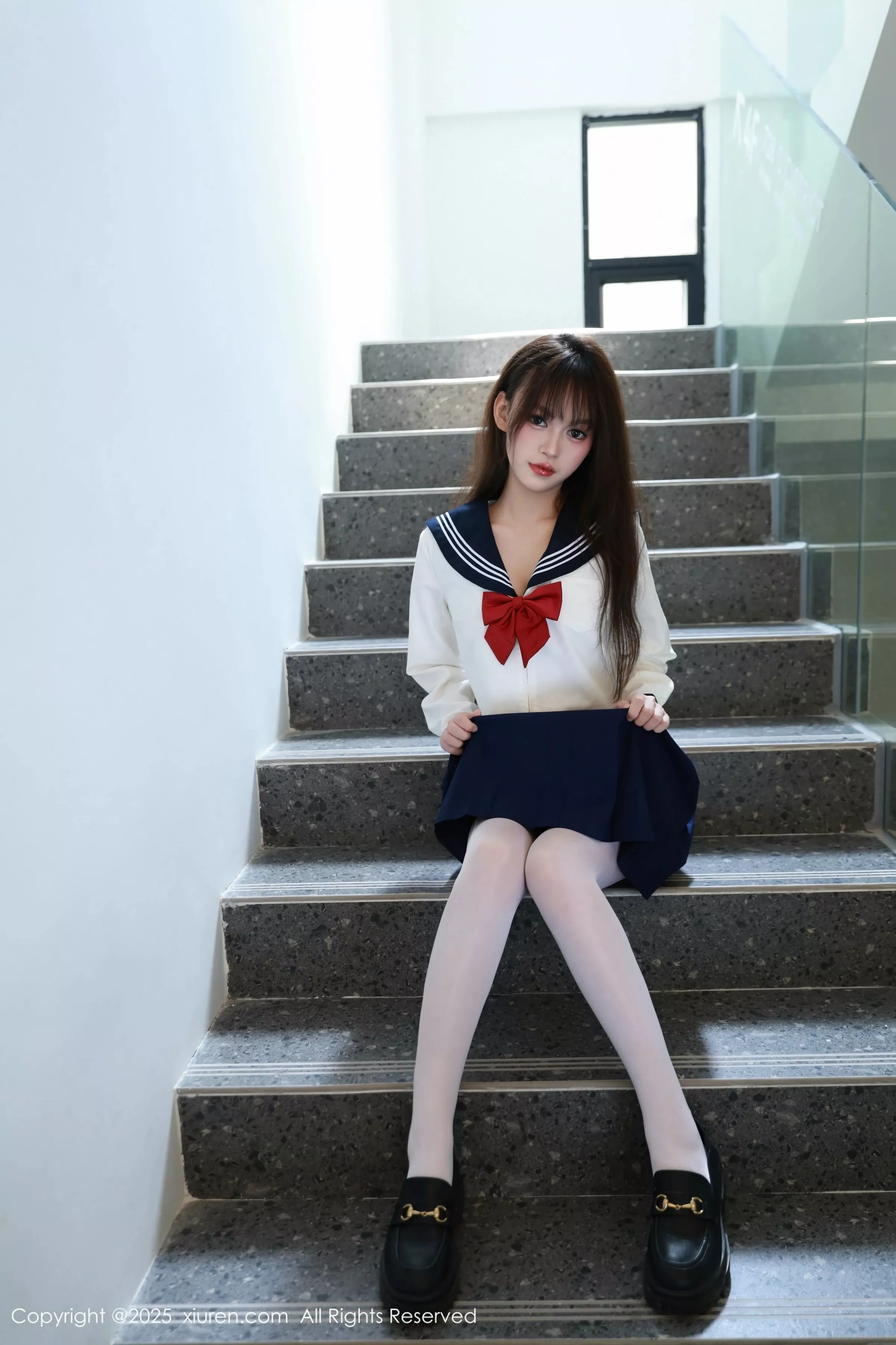 糯咪性感JK制服配超薄白丝袜秀曼妙身姿撩人绝美写真88P 4