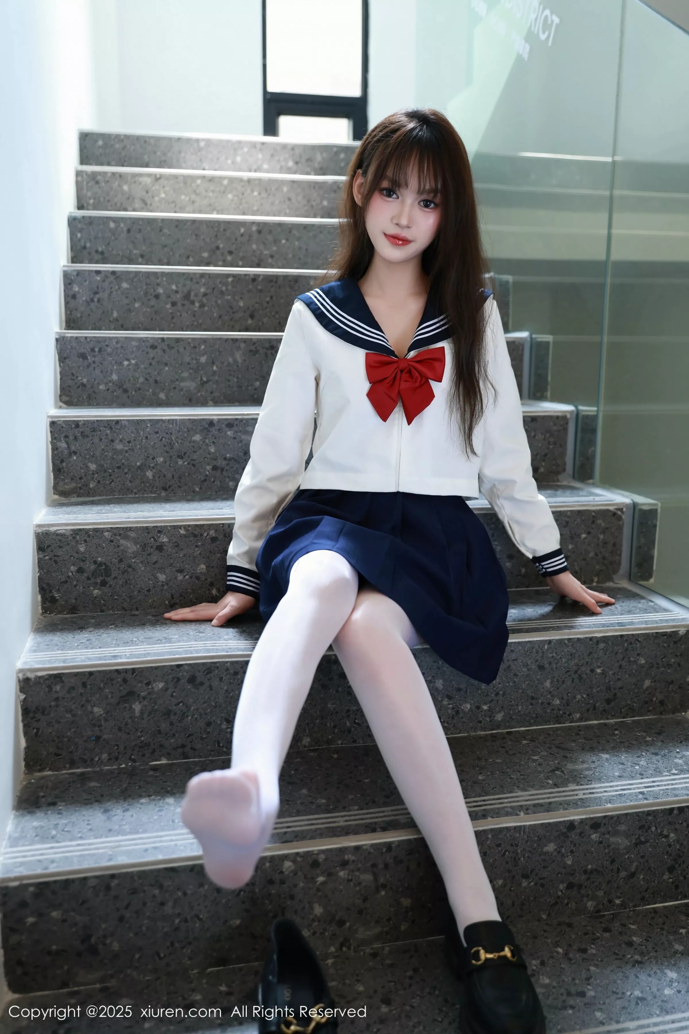 糯咪性感JK制服配超薄白丝袜秀曼妙身姿撩人绝美写真88P 7