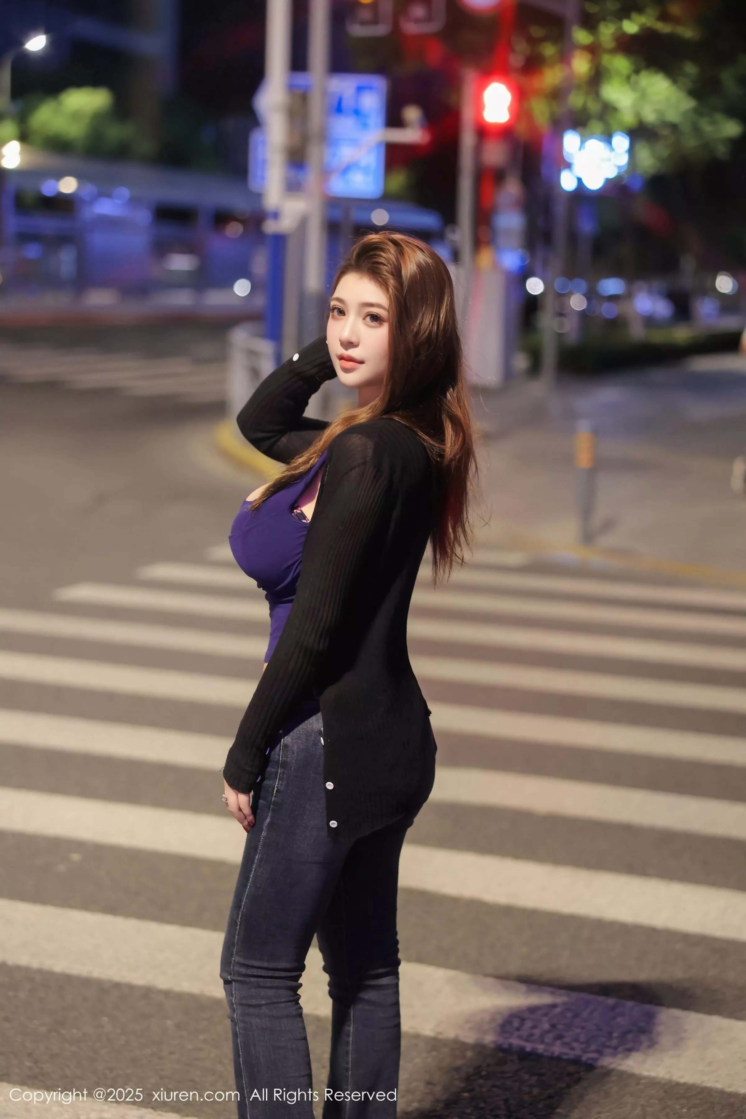 Jojo sexy dark colored lingerie paired with black jeans showing voluptuous figure stunning photos 78P 6