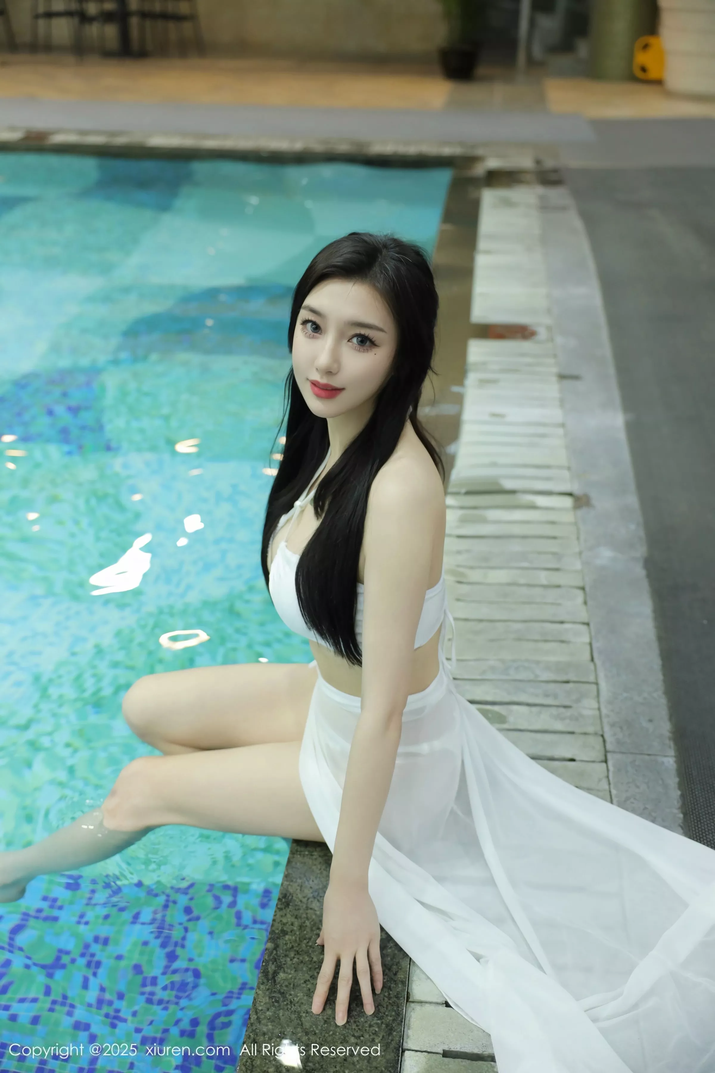 Su Yinuo Bathroom Scene Sexy White Bikini Half-Undressed Show Hot Body Alluring Beautiful Photoshoot 81P 8