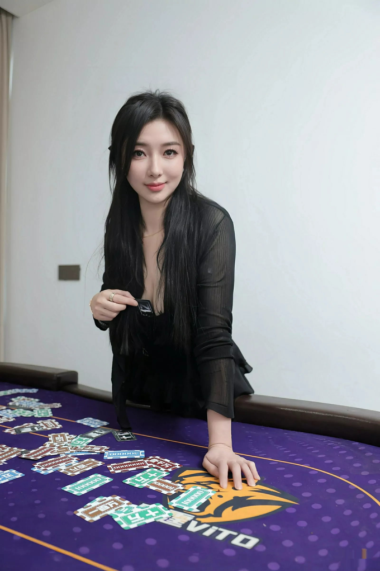 苏一诺性感黑色情趣内衣配黑丝吊袜秀曼妙身姿惹火绝美写真80P 4