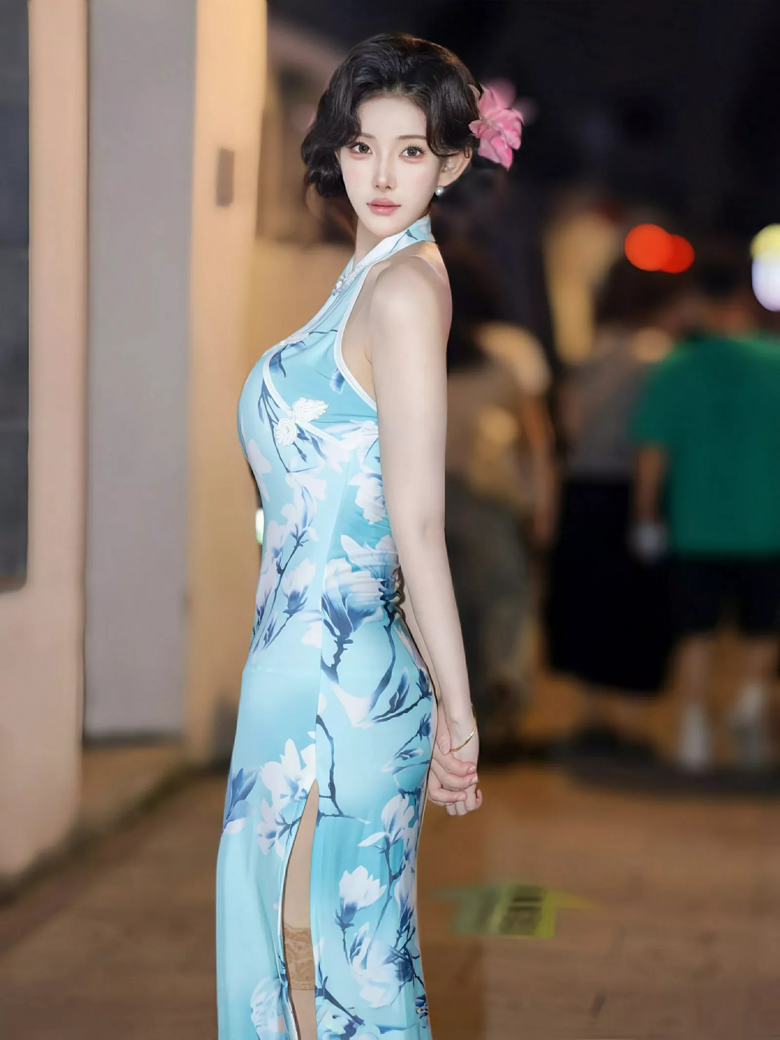 梨霜儿性感青色情趣旗袍配超薄肉丝秀凹凸身材完美绝美写真82P 2