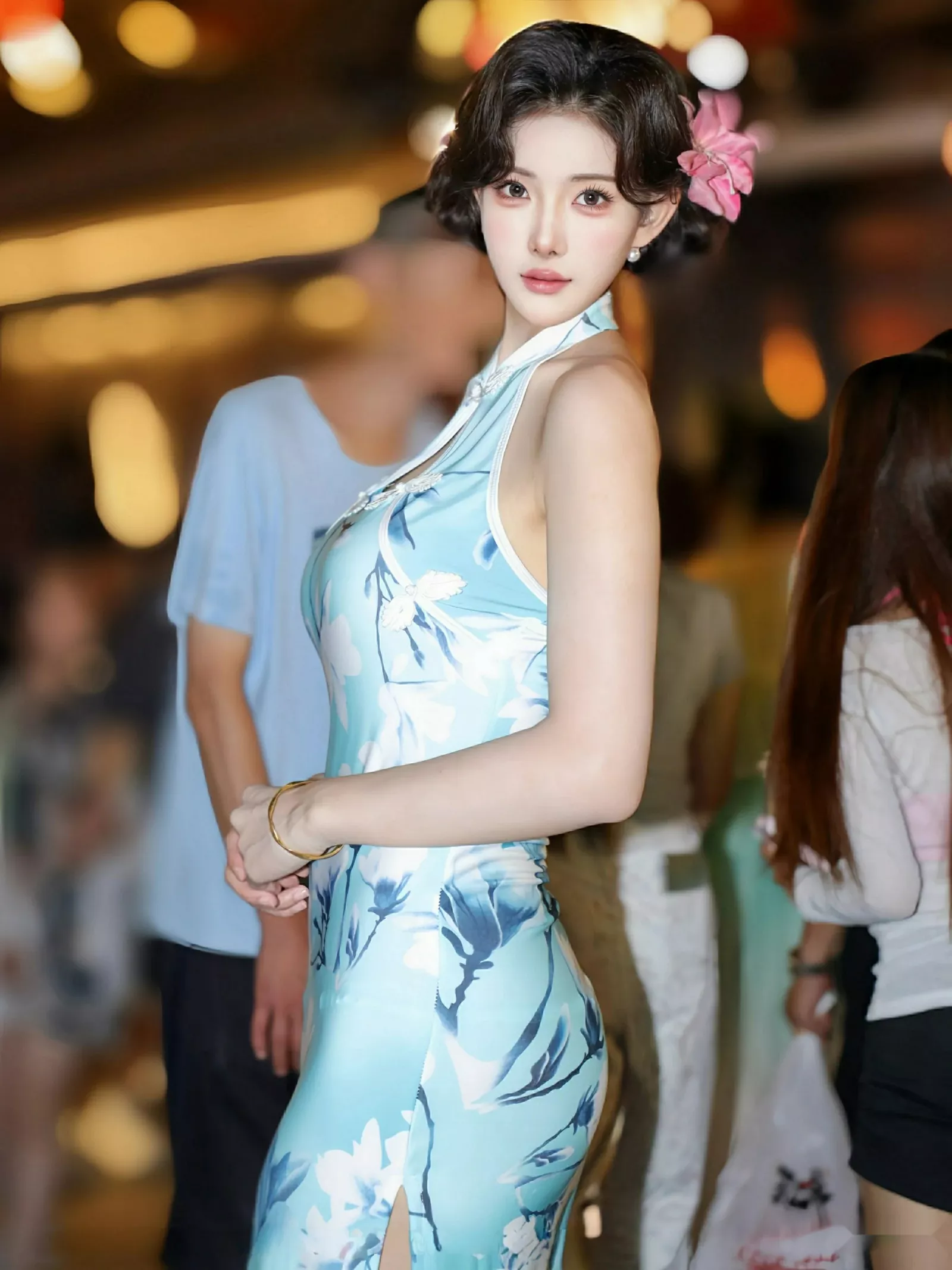 梨霜儿性感青色情趣旗袍配超薄肉丝秀凹凸身材完美绝美写真82P 5